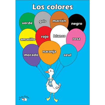 Spanish Vocabulary Poster | Los colores - Little Linguist