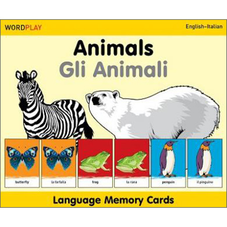 Language Memory Cards  Animals (Italian - English)