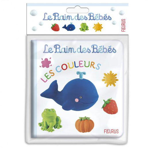 Bath Book in French  Livre de Bébé Bain - Les couleurs